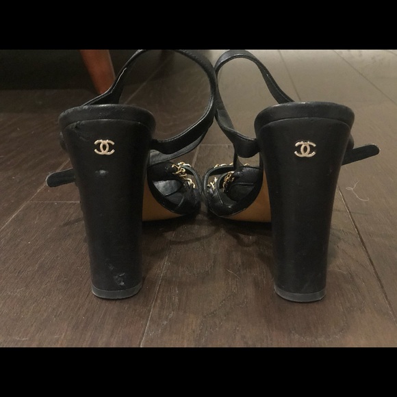 Traded✨chanel 37.5 Chain Leather strappy block - Picture 2 of 13